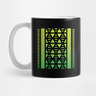 “Dimensional DNA (1)” - V.6 Green - (Geometric Art) (Dimensions) - Doc Labs Mug